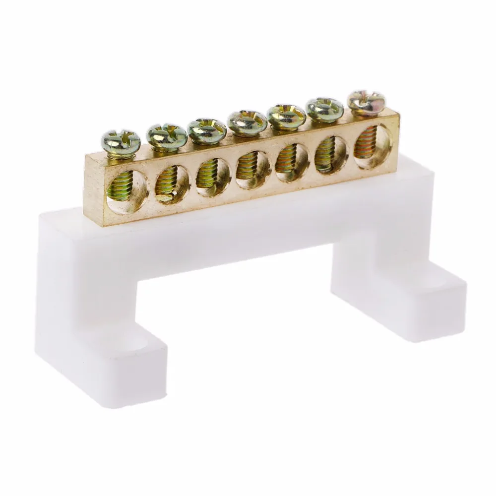

7 Positions Electric Cable Connector Screw Barrier Terminal Strip Block Bar