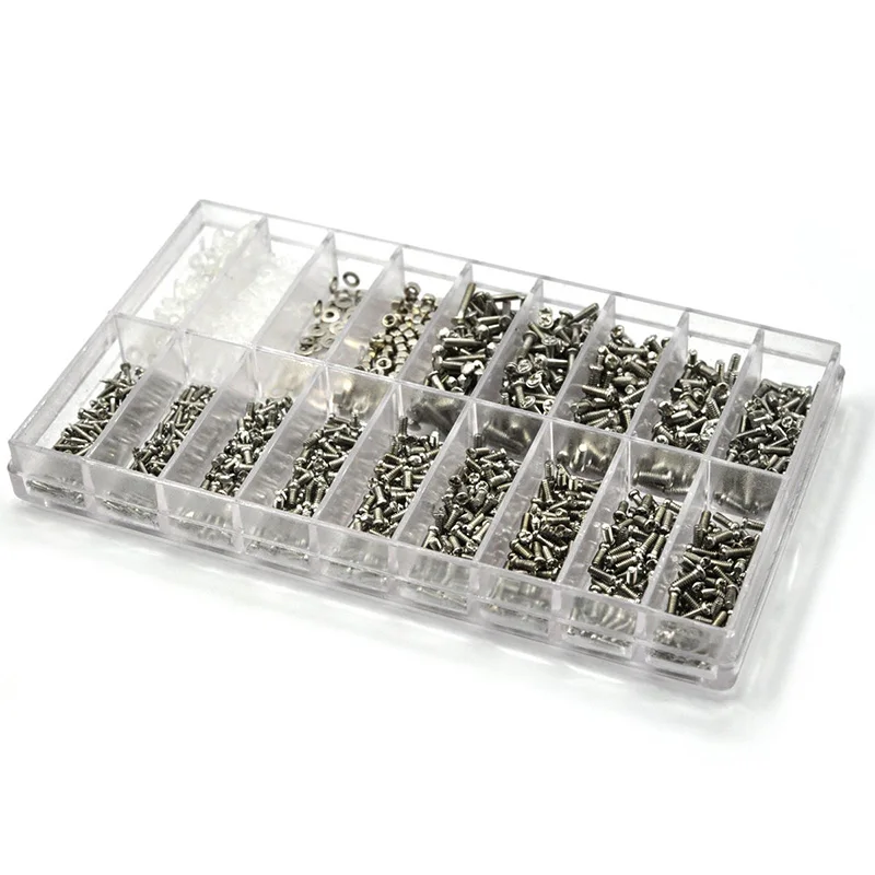Hot Sell 1000pcs Stainless Steel Micro Glasses Sunglass Watch Spectacles Phone Tablet Screws Nuts Screwdriver Kits Repair Tool