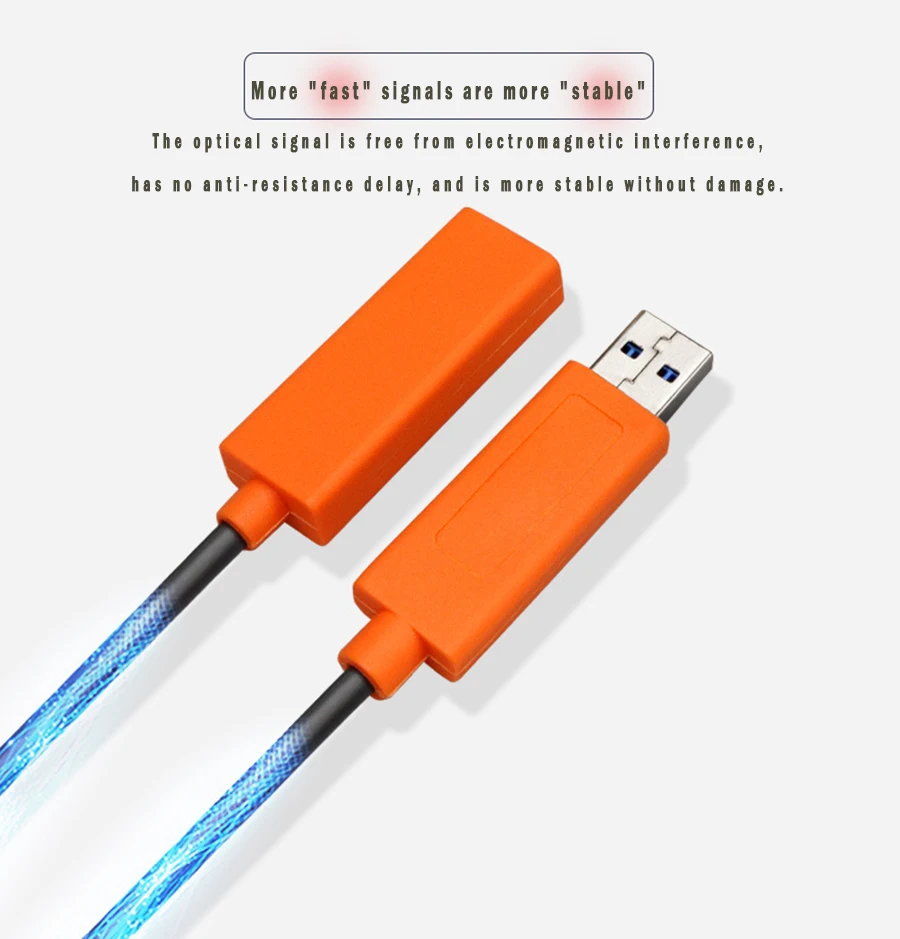 Волоконно-оптические USB 3,0 удлинитель Тип кабеля Мужчина к Тип Женский удлинитель