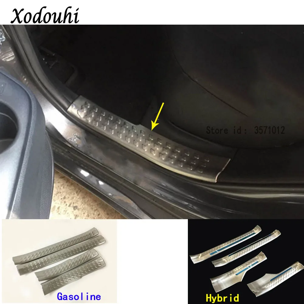 2016-2018 For Toyota C-HR Stainless Steel Outer Door Sill Scuff Plate 4pcs//SET