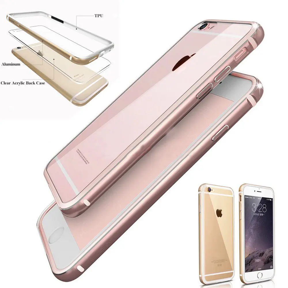 custodia per iphone 7 metal aluminum frame rosa oro custodia per iphone 7 metal aluminum frame rosa oro