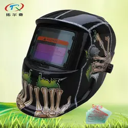 Солнечный шлем заварки полуавтоматическая настроить автоматический темно-шлифования сварочные маски TIG аргона Аккумулятор для припоя