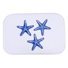 Домашний декор 3 Starfish ковер для спальни/ванной комнаты напольный коврик 40*60 см белый+ синий