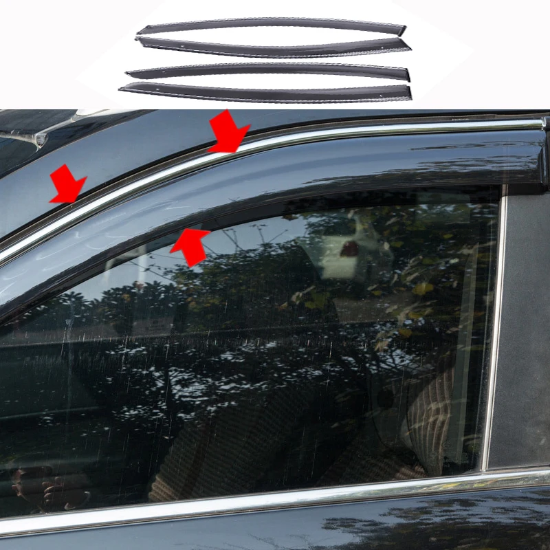 Для Buick Excelle Окно Солнце Дождь козырьки Vent дефлектор гвардии погода щит 4