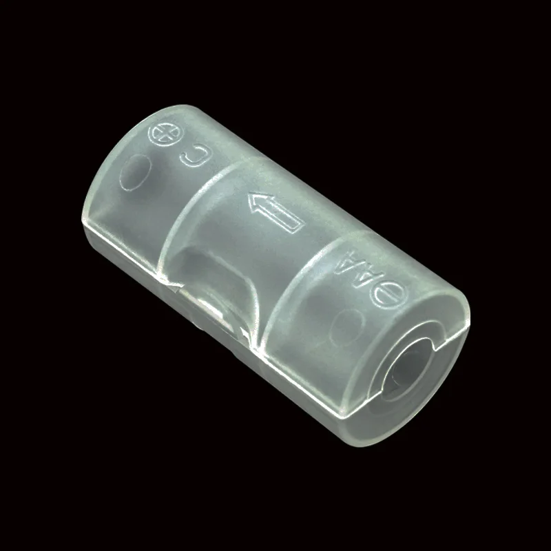 

100 pcs Holder Case AA to C Cell Battery Adaptor Converter for All AA Batteries