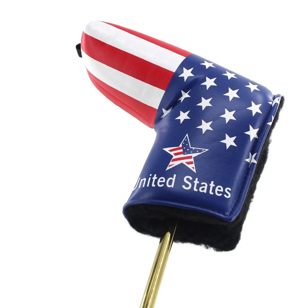 Флаг США клюшка крышка с закрытием Гольф Шлем Бесплатная доставка Флаг США новейший на заказ