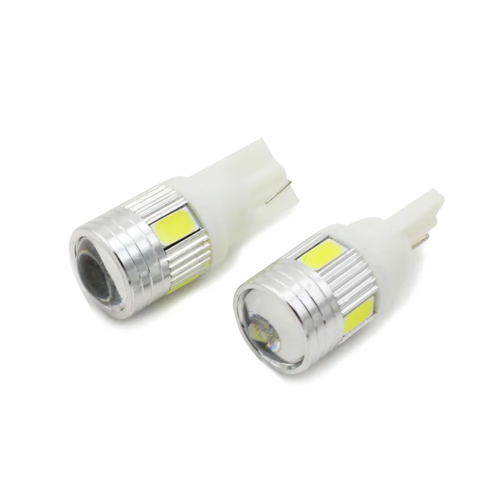 2x Белый T10 W5W samsung 6 SMD 5630 светодиодный SMD 194 объектив проектора фонарь освещения номерного знака объектива лампы боковое зеркало, лампа для Универсальный Автомобильный