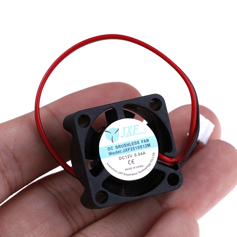 

Mini DC 12V Brushless Cooling Fan 25mm 2510S Cooler Heatsink 25*25x10mm
