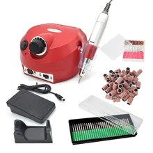 35000 об/мин красная электрическая дрель для маникюра без вибрации, очень тихая и плавная работа для ногтей гель-дрель для ногтей