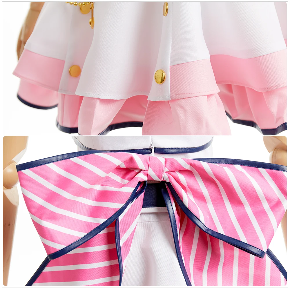  LoveLive!SunShine!! Aqours Mijyuku 6th Anniversary  Kurosawa Ruby Cosplay Costume Custom White Dress Skirt Hairpin Cosplay Wig (5)