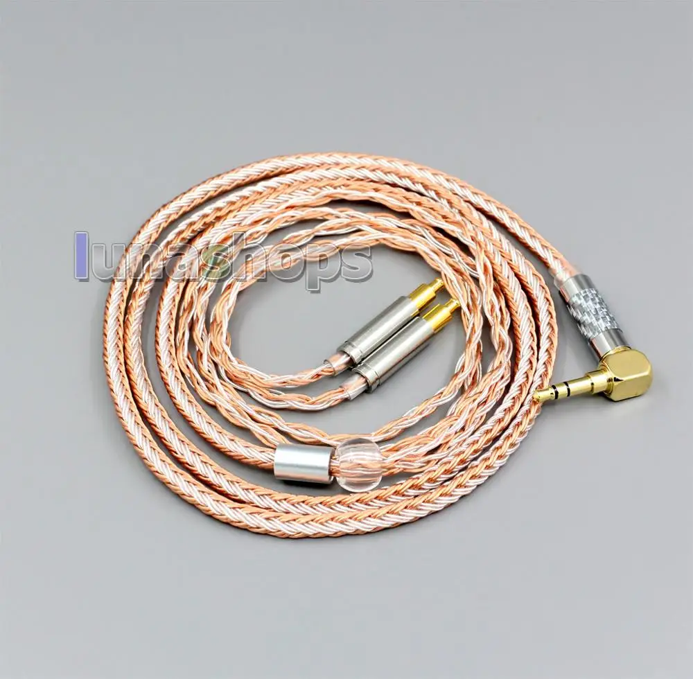 Banhado a Cabo para Audio Núcleos de 3.5 Milímetros Equilibrada 16 Occ Prata Technica Ath-adx5000 Ath-msr7b 770h 990h A2dc Ln006394 2.5 4.4 Xlr - Image 5