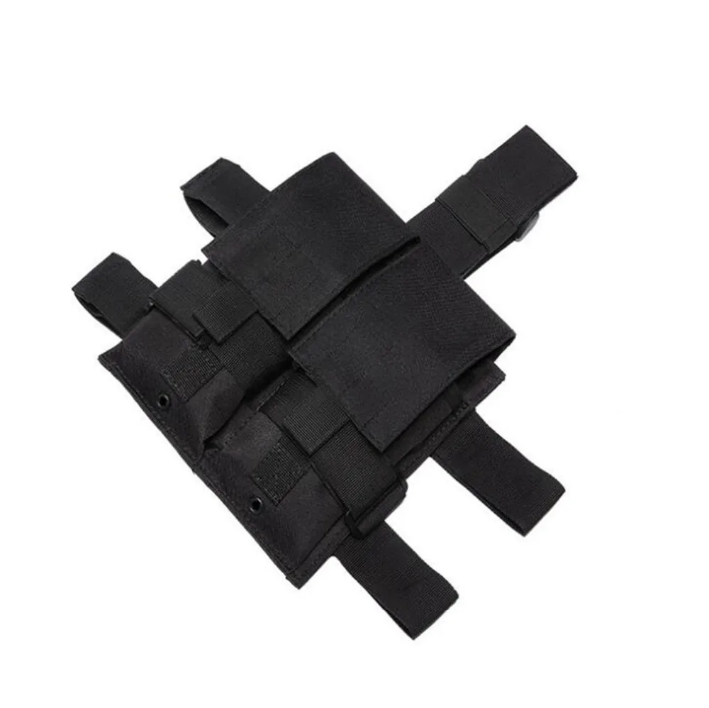 

New tactical Molle Double M4 5.56mm Mag Magazine Pouch Bag For Airsoft Paintball Drop Leg Panel Utility Pouch Bag