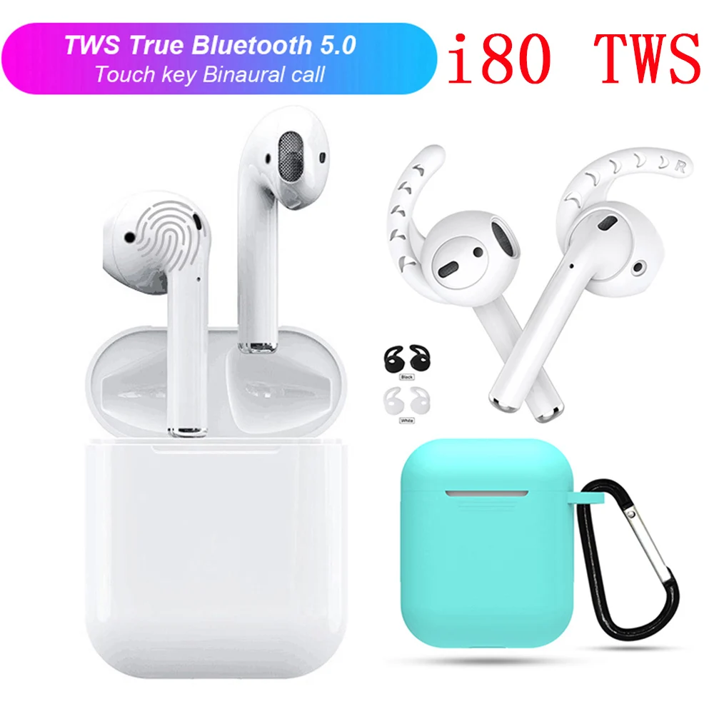 

New i80 TWS 1:1 size Bluetooth 5.0 6D bass earphones Pop-up Touch for airb PK i10 i20 i30 i40 i50 i60 i70 i90 tws