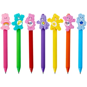 

36pcs/lot creative cartoon quality love bear pig frosted barrel black ink gel pen promotion gift unisex pen stationery