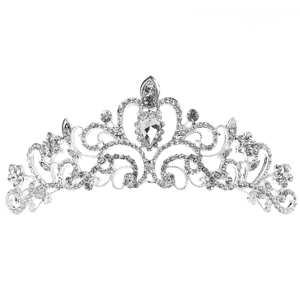 Stunning Princess Austrian Bridal Crystal Wedding Hair Tiara Crown