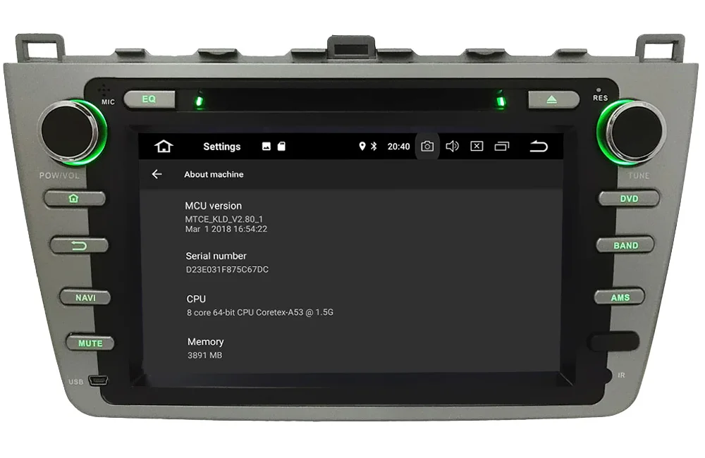 Clearance KLYDE 8" 4G WIFI Android 8 Octa Core 4GB RAM 32GB ROM Car DVD Multimedia Player For Mazda 6 Ultra Ruiyi 2008 2009 2010 2011 2012 4