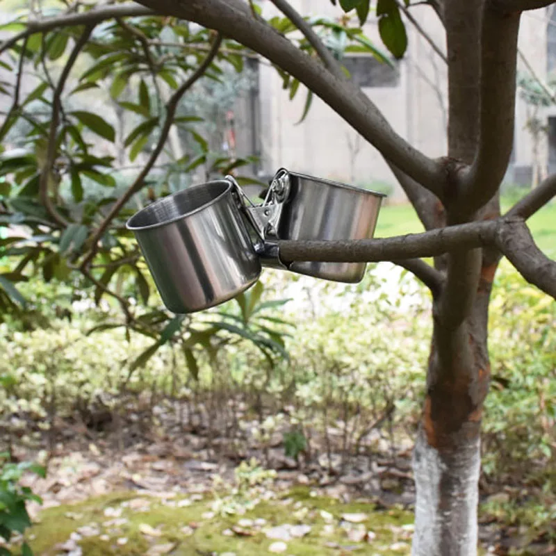1pcs Bird Supplies Bird Feeder Cups Food Water Feeding Double Cups With Clip Stainless Steel Parrot Cage Stand