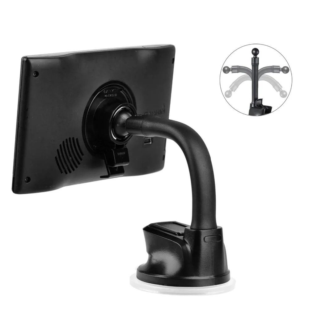

GPS Suction Cup Mount for Garmin [5 Inch Gooseneck Arm], Replacement GPS Dash Dashboard Windshield Window Car Holder for Garmin