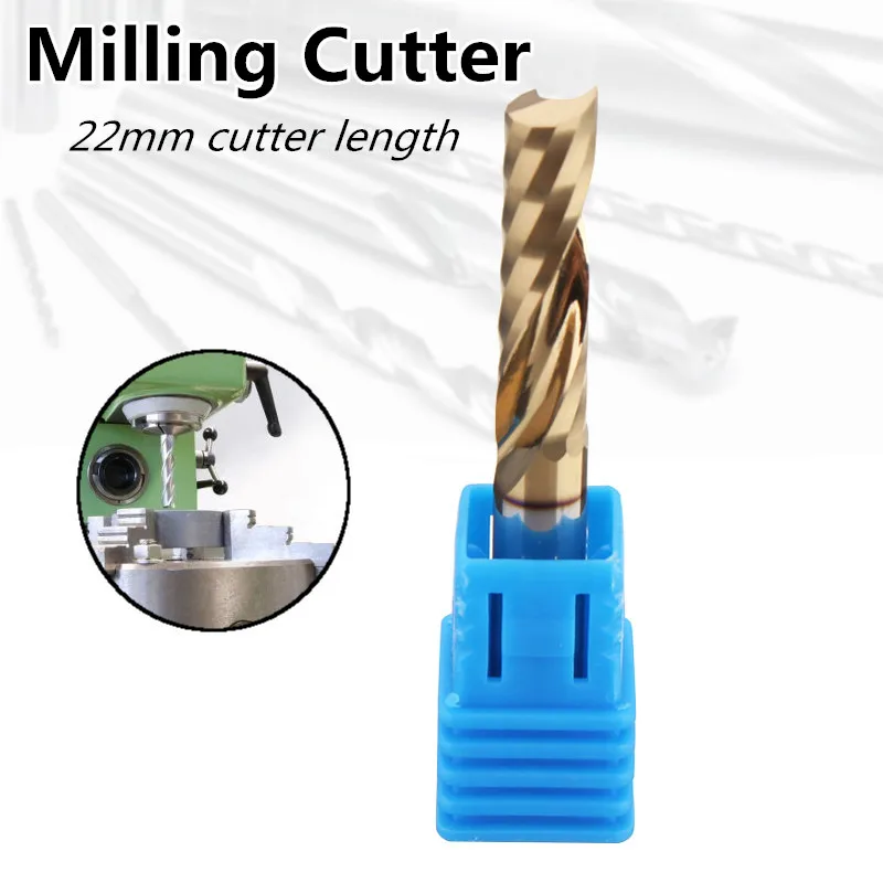 

Excellent Quality Titanized Screw Thread Milling Cutter 22mm Flute Length For Metalworking Single Flute Router Bits New Arrival