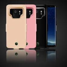 Для Samsung Galaxy S8 S8 плюс 7000 мА/ч, Батарея чехол Перезаряжаемые Мощность банк резервного копирования Внешний Батарея Зарядное устройство Чехол