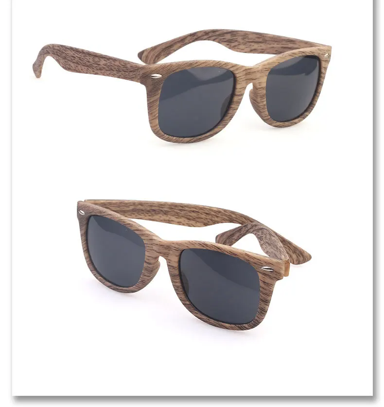 ASUOP2018 new retro wood grain ladies sunglasses fashion leopard men's glasses 100% UV400 reflective UV square driving goggles (3)
