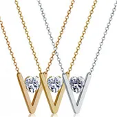 Двойной круглый геометрический кулон ожерелье из нержавеющей стали CZ Чокеры ожерелье Модные женские хрустальные ювелирные изделия подарки на день матери