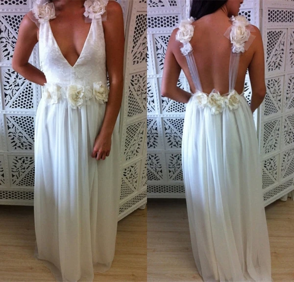 2017 Enchanting Beach Wedding Dress Real Photo With Flower Straps 2017 Enchanting Beach Wedding Dress Real Photo With Flower Straps Women China Online