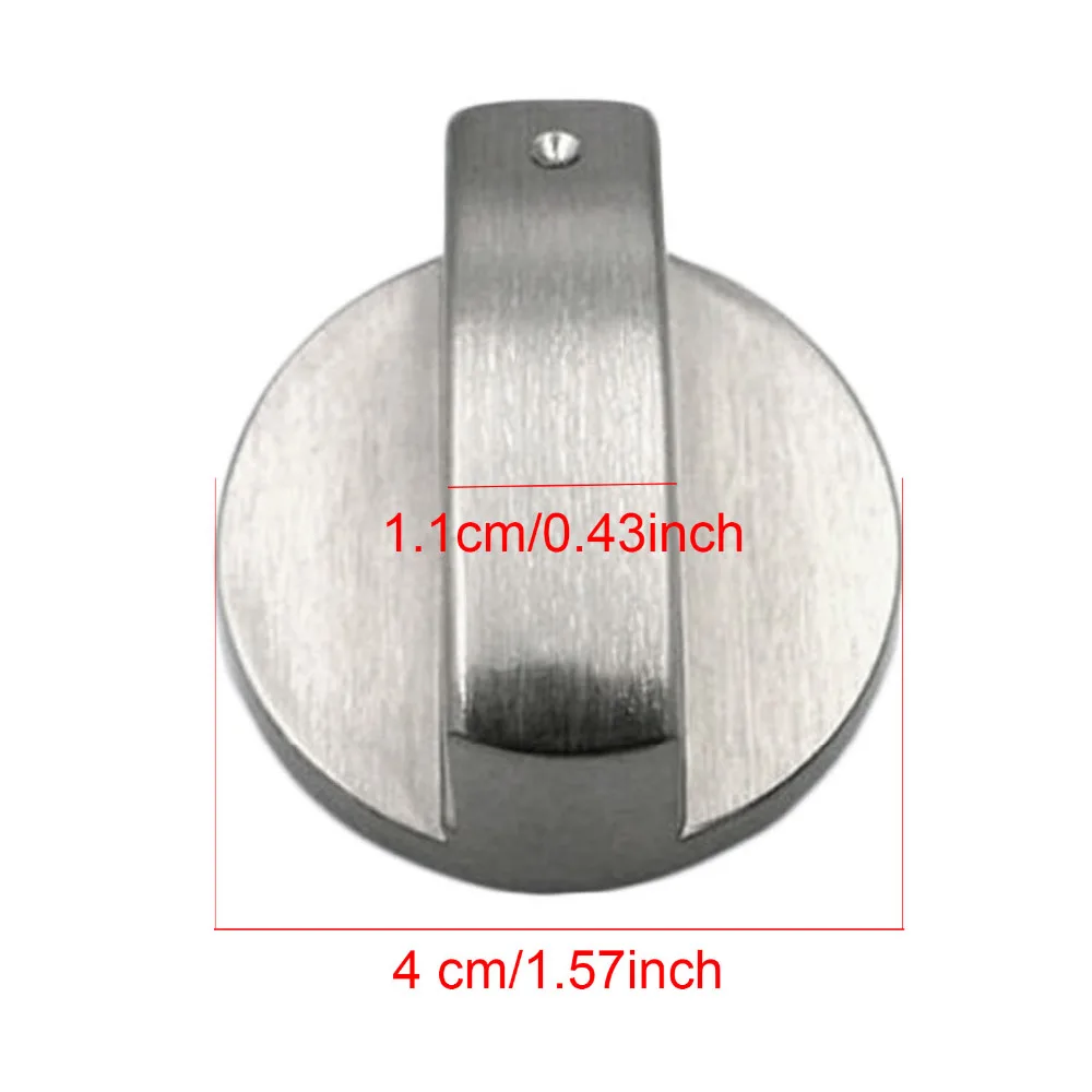 Behogar 4 шт. 6 мм/8 мм металлические серебристые ручки для плиты адаптеры для духовки переключатель для варочной поверхности замки для кухонной посуды