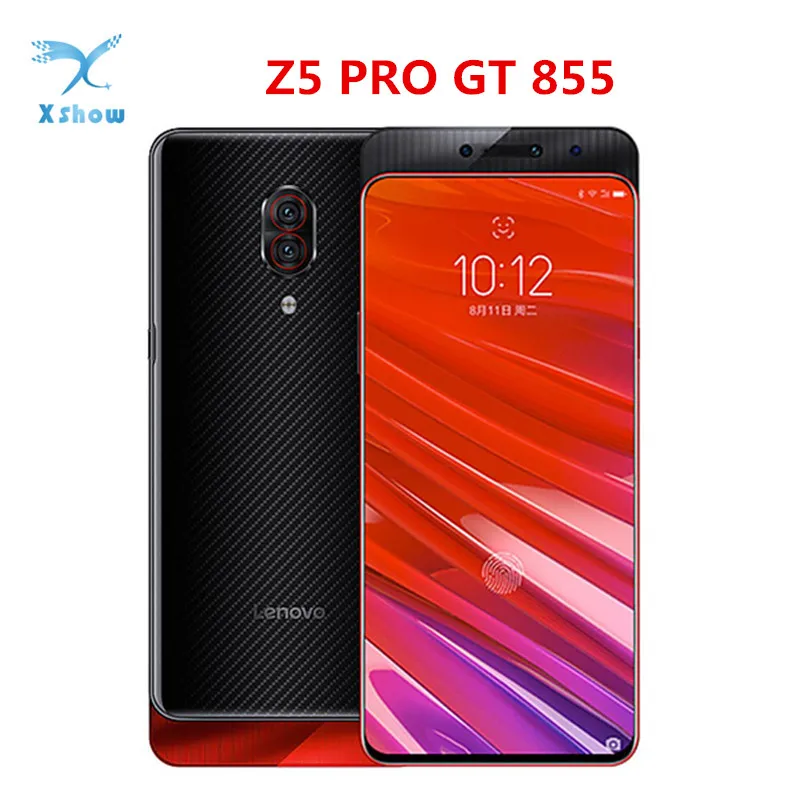 Мобильный телефон lenovo Z5 Pro GT 855, 6,39 дюймов, 3350 МП, камера AI, встроенный экран, отпечаток пальца, Snapdragon855, аккумулятор мАч, смартфон