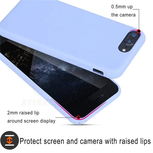 BEEBASE Shockproof Phone Case For iphone 6 6s Case For iphone 5 5s Cover For iphone 7 8 6 6S Plus Soft Silicon case For iphone 8