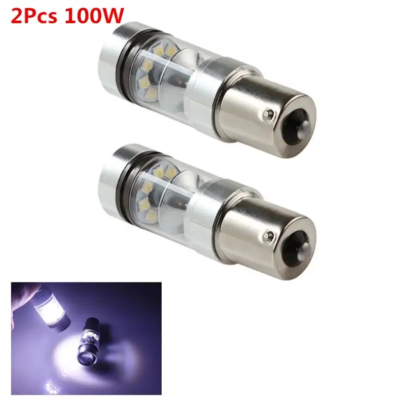 2шт XBD SMD 100 Вт 1156 S25 P21W BA15S светодиодный автомобильный резервный светильник