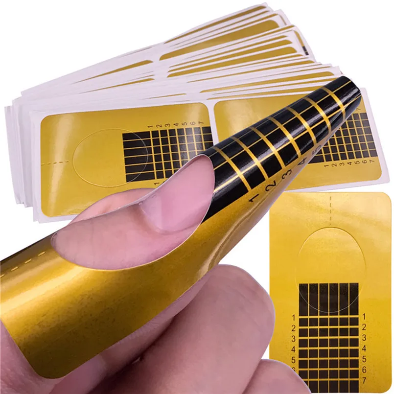 

5Pcs Nail Art Tips Extension DIY Tool Acrylic UV Gel Nail Guide wzorniki do paznokci N1