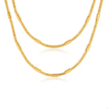 

Gold-color Chain 23 inch long Copper Made Man Cloth Accessories