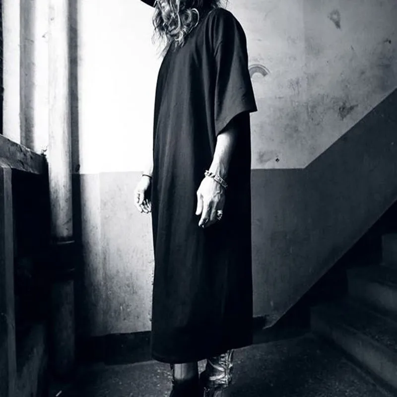 mens extra long white tee shirts