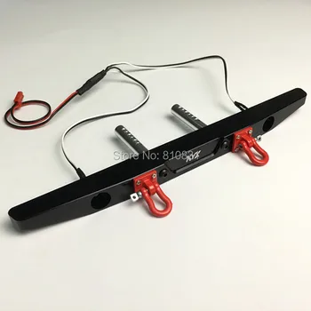 

Alloy Rear Bumper for 1/10 RC Crawler Axial SCX10 D90 with LED