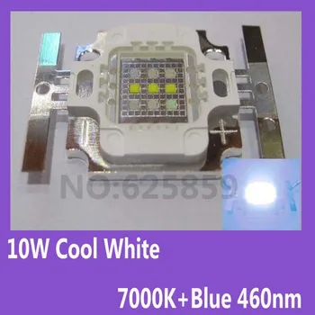 

5PCS Square Actinic Hybrid 10W Cool White 7000K+Blue 460nm High Power LED Light Bulb