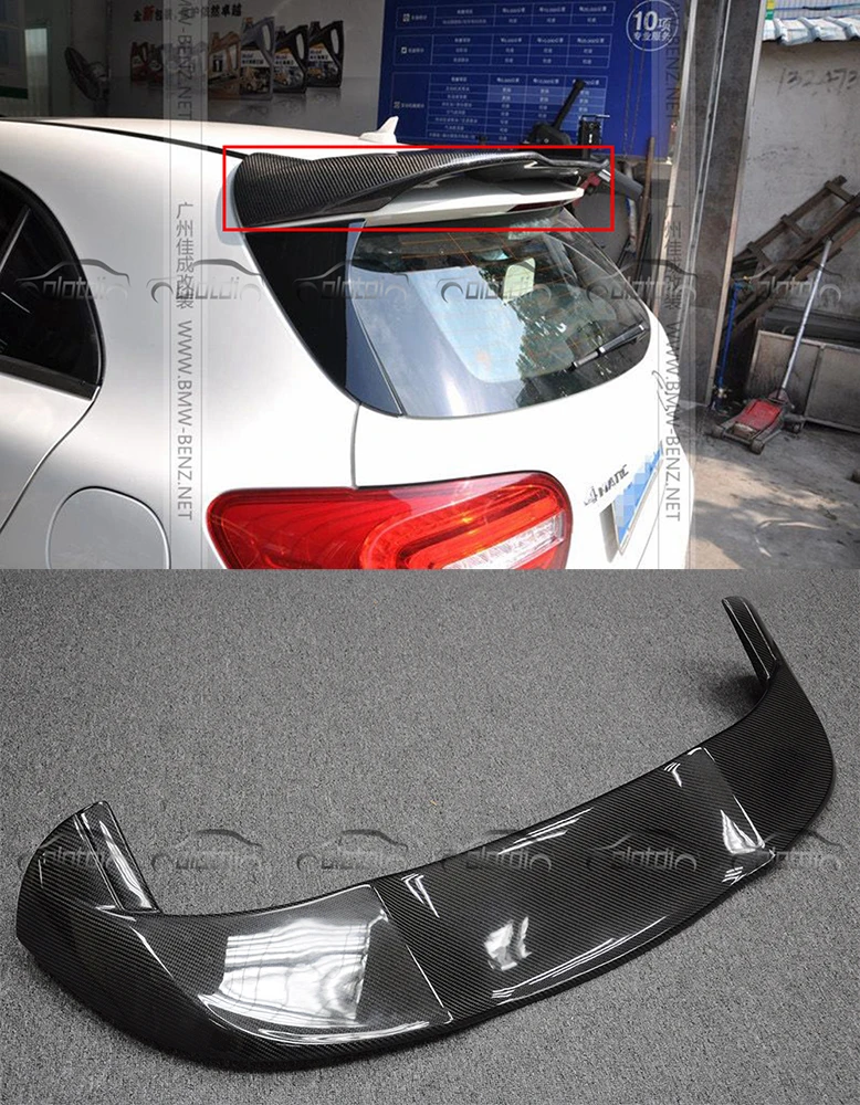 

Car Styling PIECHA Style Carbon Fiber Rear Top Roof Spoiler Car Wing For Mercedes Benz W176 A-Class A250 A260 A45 AMG 2013-2017