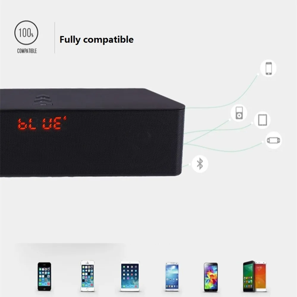 Super Bass Portable Bluetooth Speaker 4.0 Big Powerful 10W Soundbar Wireless Stereo Sound Box with DSP Noise Reduction Mic (7)