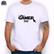 EnjoytheSpirit 2017 Male Summer Tee Shirt Letter Printing Funny Gamers T-shirt Gift for Nerds and Geek Short Sleeve Men T Shirt