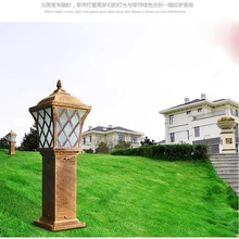 Высококачественная энергосберегающая наружная газонная лампа 18,5x18,5x60 см сделано в китайская лампа 24x24x80 см с бесплатными светодиодными лампами