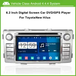 Автомобильный dvd-плеер на основе Android для TOYOTA New Hilux 2012 gps навигации Multi-touch емкостный экран, 1024*600 высокое разрешение