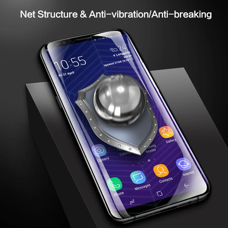 Защитная пленка SmartDevil для samsung galaxy S9 plus прозрачная Гидрогелевая с полным