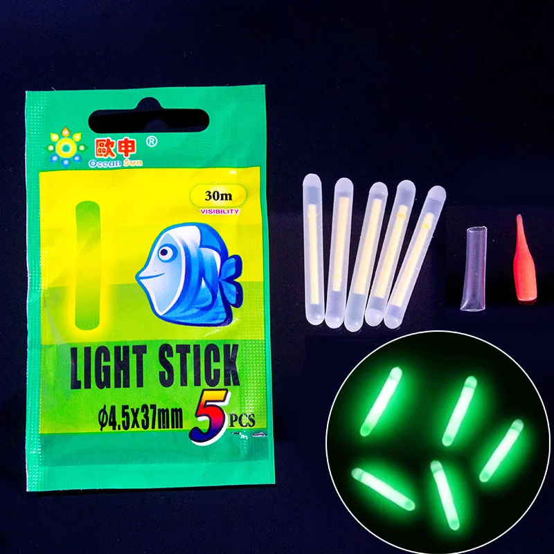 250 pcs/50 حزم ليلة الصيد تعويم العصي أضواء الكيميائية قلادة متوهجة ومضيئة ضوء عصا في اللون الأخضر الصيد اكسسوارات A167