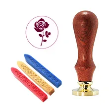 Подпись индивидуальная восковая печать штамп лепесток цветка розы