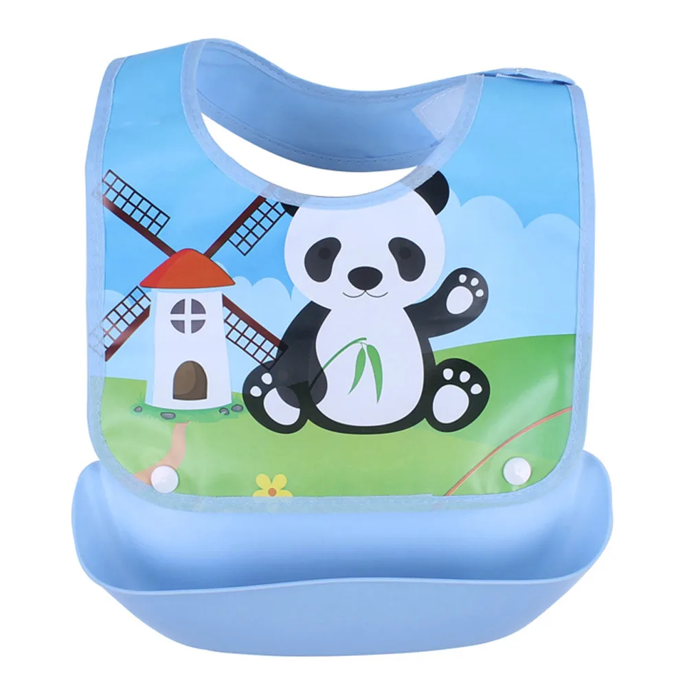 Baby Bibs Detachable Infant Children Kids Cartoon Waterproof Feeding Apron Saliva Towel Bib Smock Burp Cloths Baby Accessories