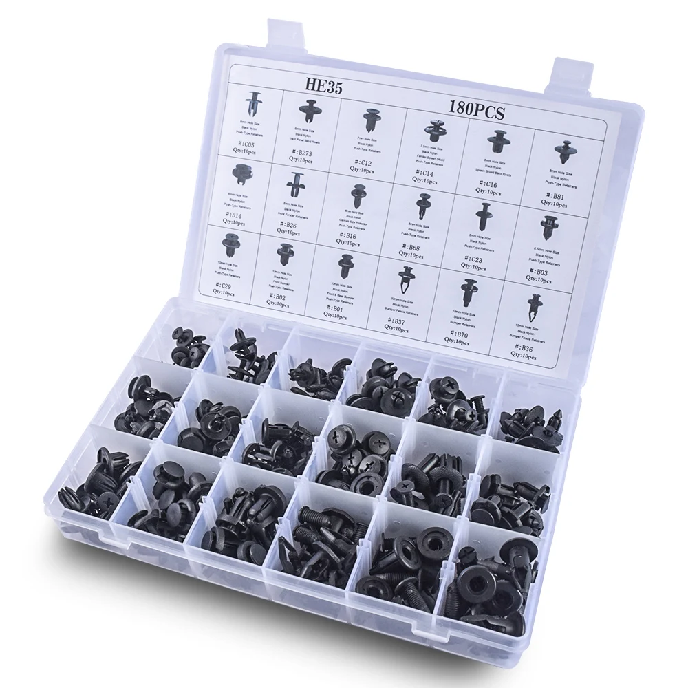 CNIKESIN180PCS Автомобильный крепеж зажимы и инструмент для ремонта нажимной