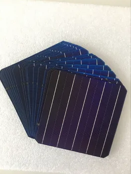 100Pcs 5W 0.5V 20.6% Effciency Grade A 156 * 156MM Photovoltaic Mono Monocrystalline Silicon Solar Cell 6x6 For Solar Panel xinpuguang 600w solar system kit 6 100w solar panel monocrystalline silicon cell photovoltaic module home roof power generation