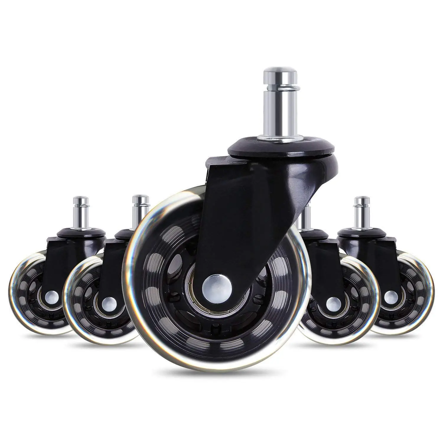 Rollerblade Style Rubber Replacement Wheels Office Chair Caster Wheels for Your 