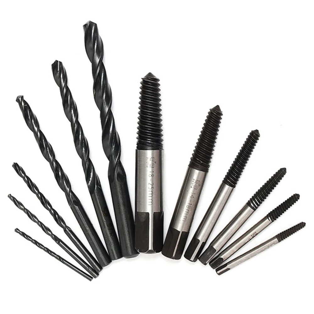 fácil remover broca + 6pcs torção broca