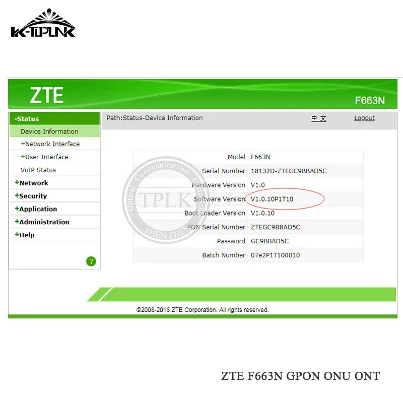 Оптоволоконный терминал ONU для ZTE ZXHN F663N GPON 3FE + 1GE 1Tel USB WIFI Ethernet порт ONT as HG8546M F660 F623